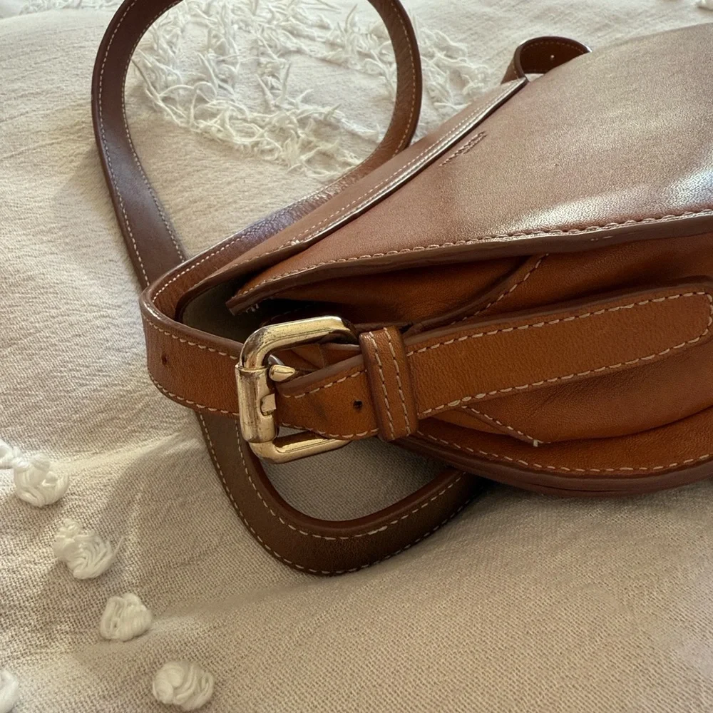 Vagabond Mels Brown Leather Crossbody Saddle Bag - Picture 10 of 11